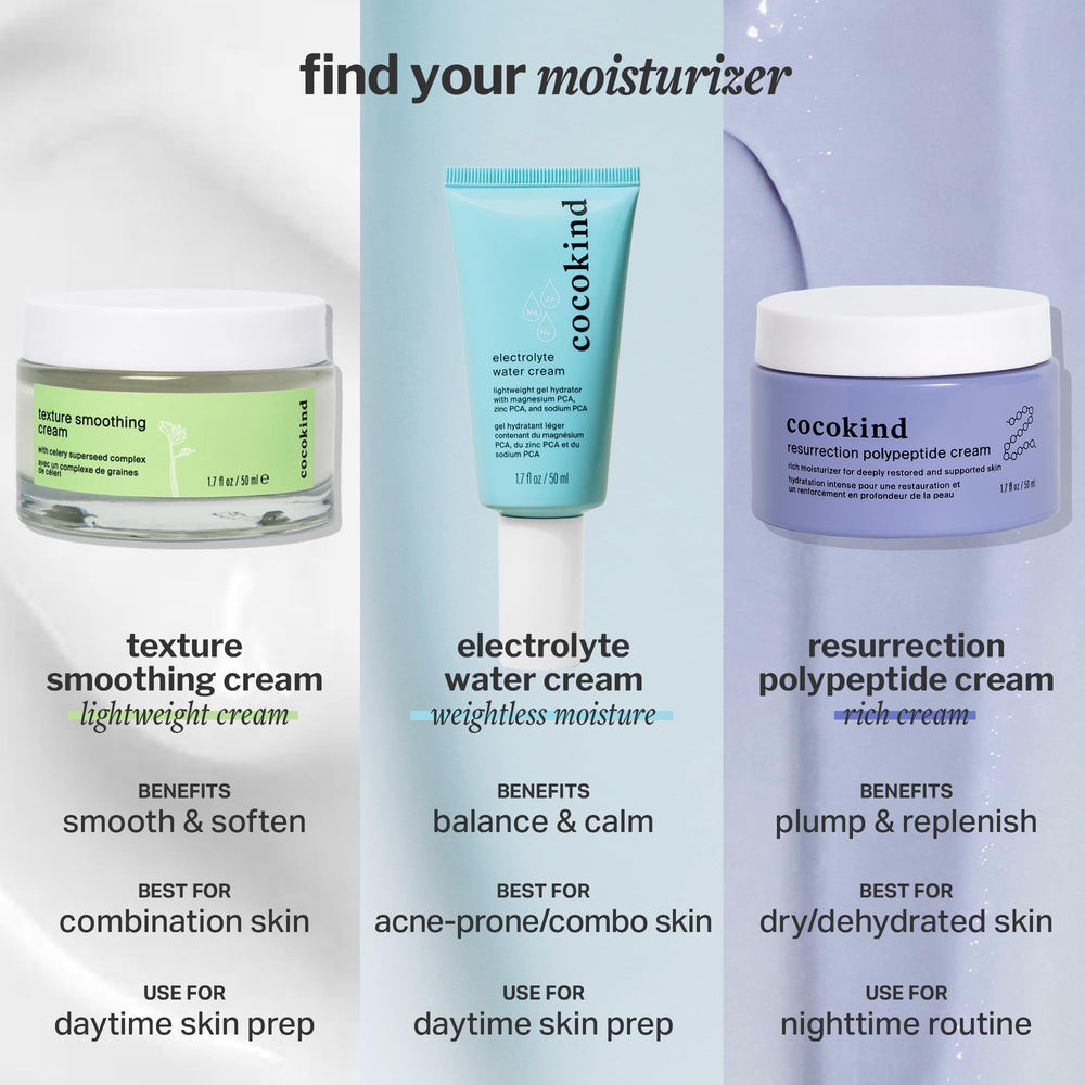 Fresh-looking skin after using Cocokind Electrolyte Water Cream.