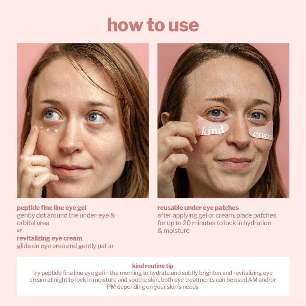 Cocokind Eye Love Kit usage demonstration for morning and evening routines