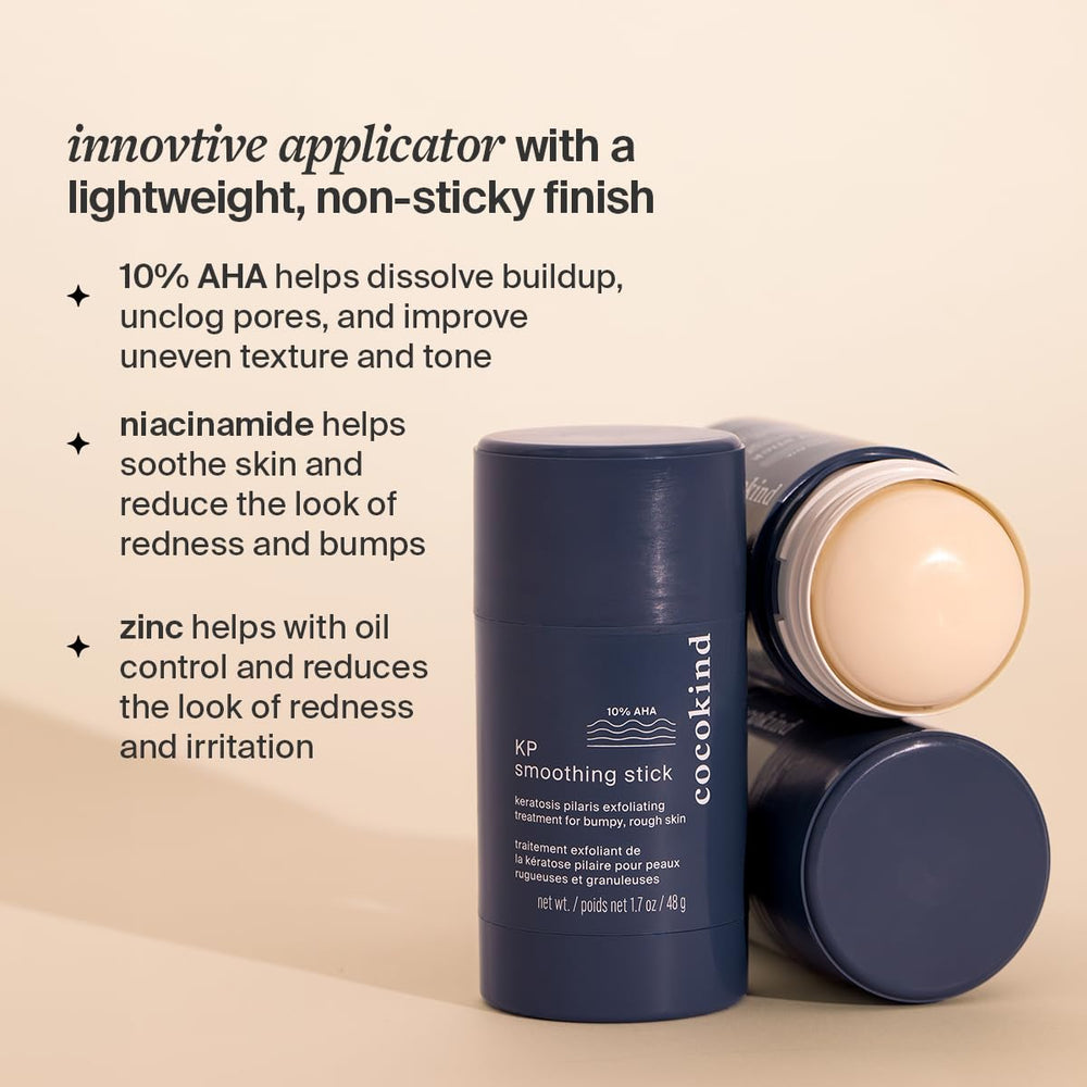 Niacinamide in Cocokind KP Smoothing Stick soothes redness and bumps.