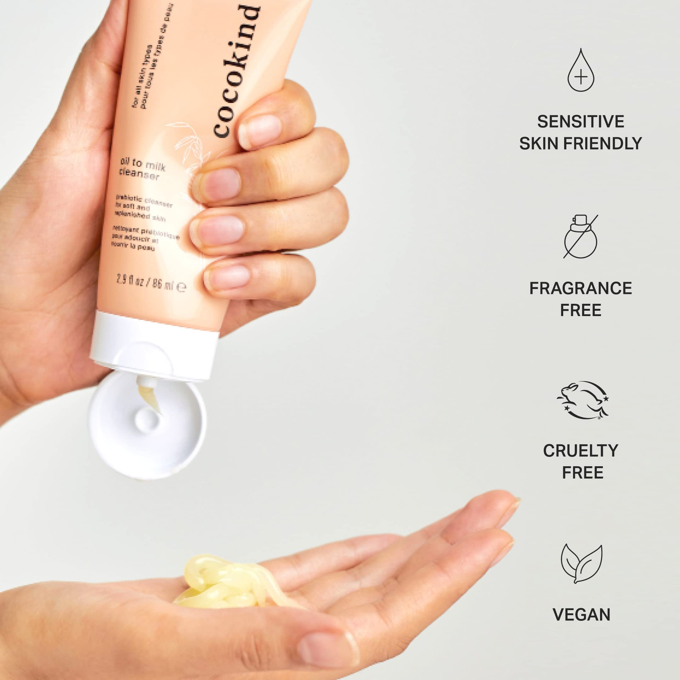 Cocokind 3-pack display highlights value for daily cleansing routine.