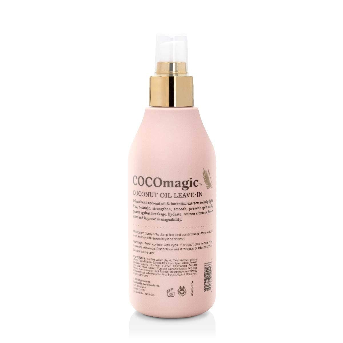 Cocomagic leave-in treatment pump dispense for easy, mess-free application