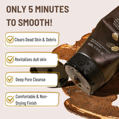CocoonOriginal coffee beans close-up showing natural exfoliant texture