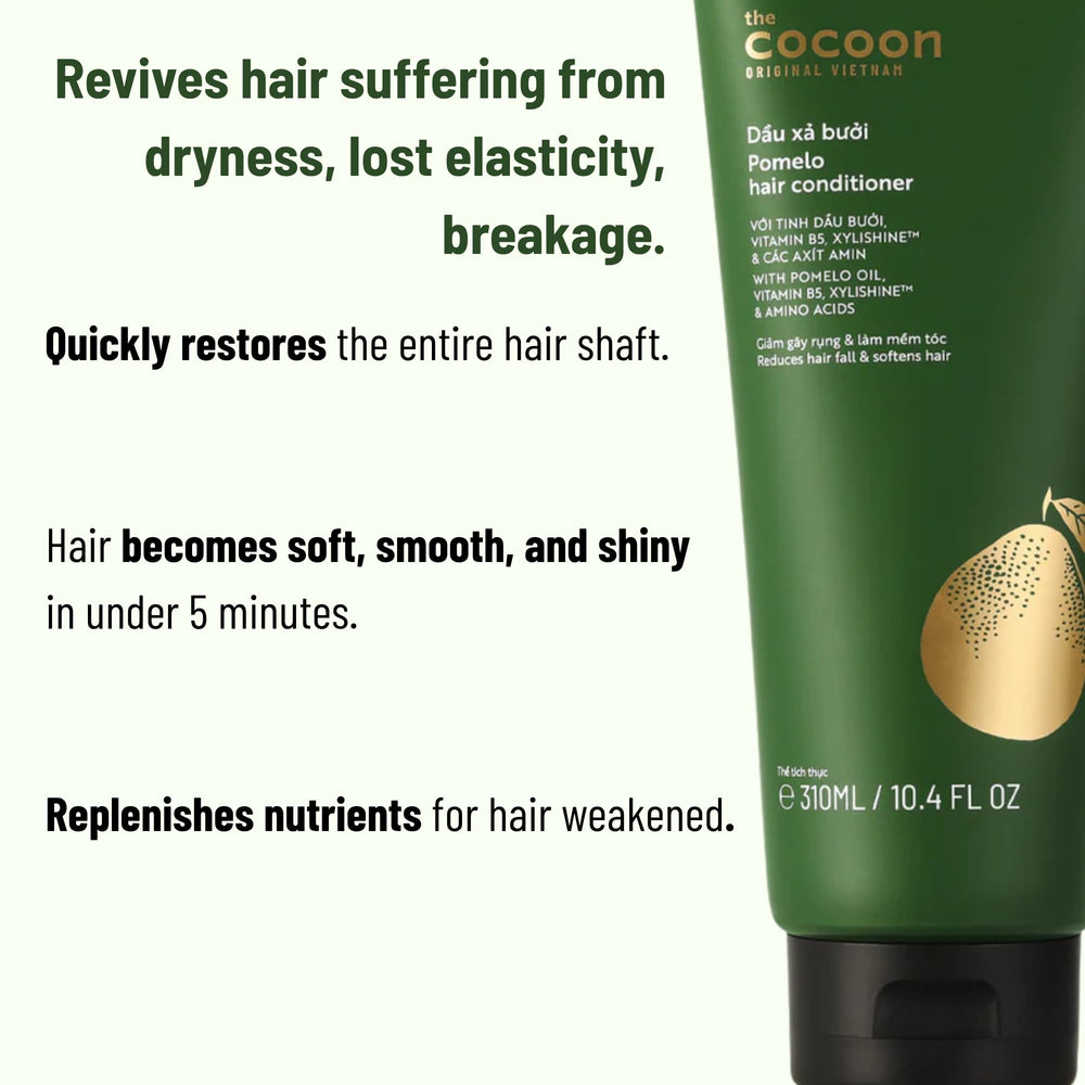 CocoonOriginal hair thinning close-up suggests fuller-looking strands.