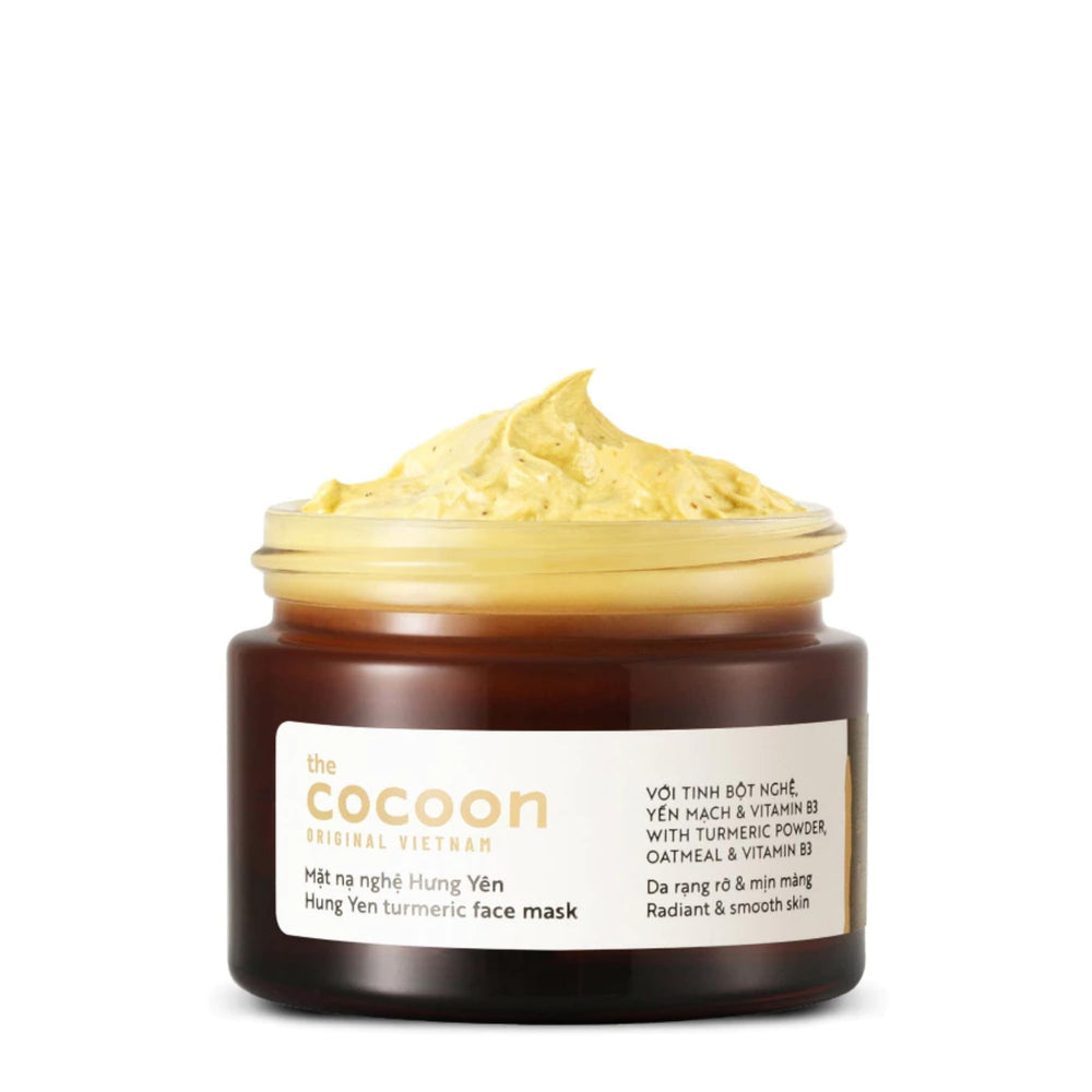 CocoonOriginal Hung Yen turmeric face mask packaging highlights premium skincare.