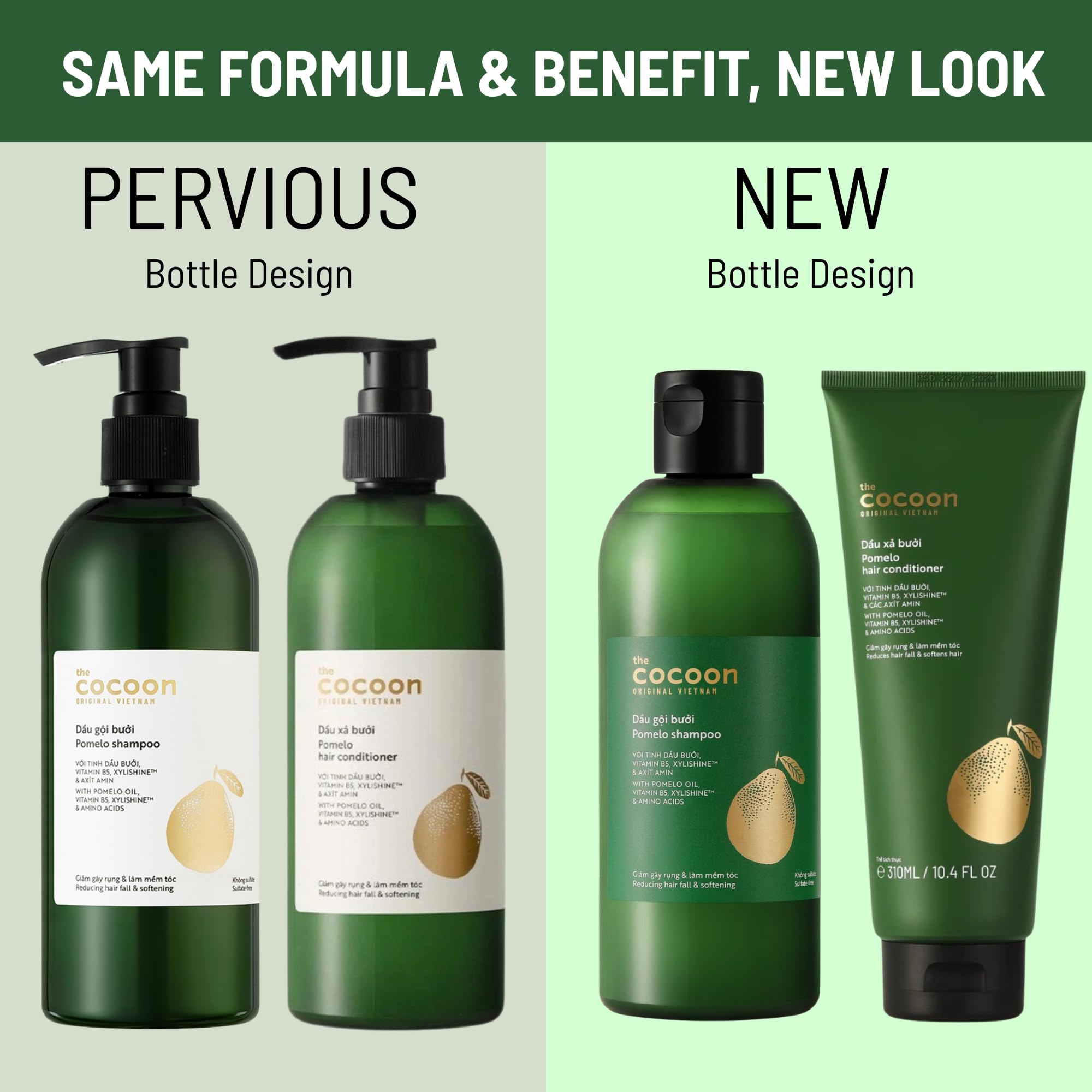 CocoonOriginal Pomelo Conditioner bottle signals nourishing care for thicker hair.