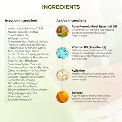 Cocoon Original Pomelo Oil Hair Tonic packaging box with vegan, cruelty-free seals.