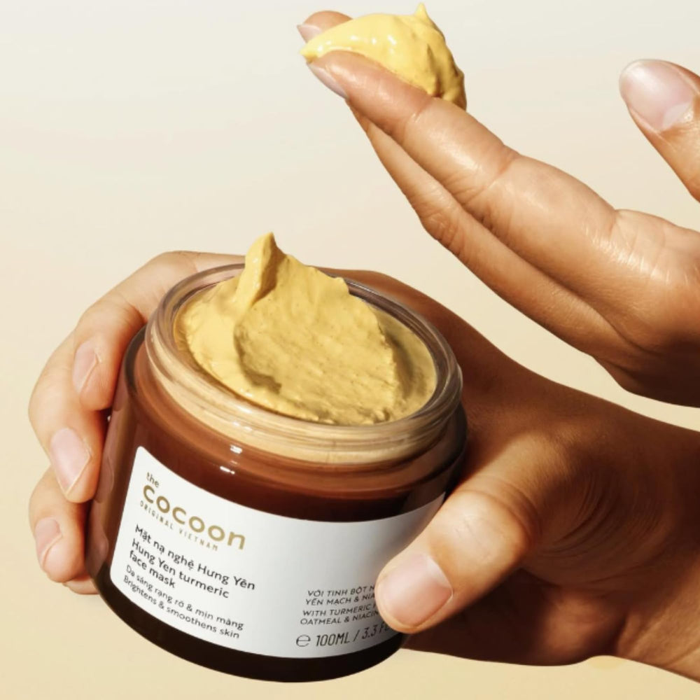 CocoonOriginal skin smoothing rinse reveals refreshed texture after use.