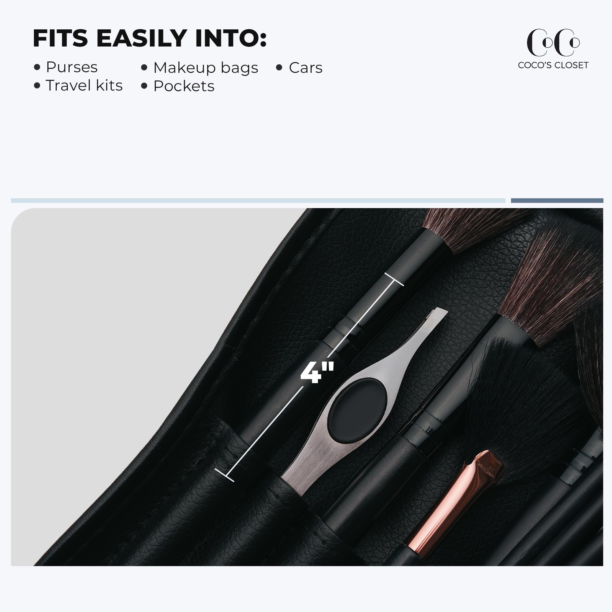 Coco's Closet high-quality tweezers help maintain tidy brows without over-plucking