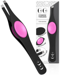 Coco's Closet tweezers slant tip closeup for precise hair removal and clean lines.