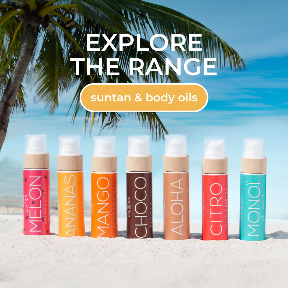COCOSOLIS CHOCO Sun tan lotion with chocolate scent for sensitive skin.