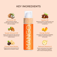 COCOSOLIS Mango tanning lotion absorbs quickly during massage.