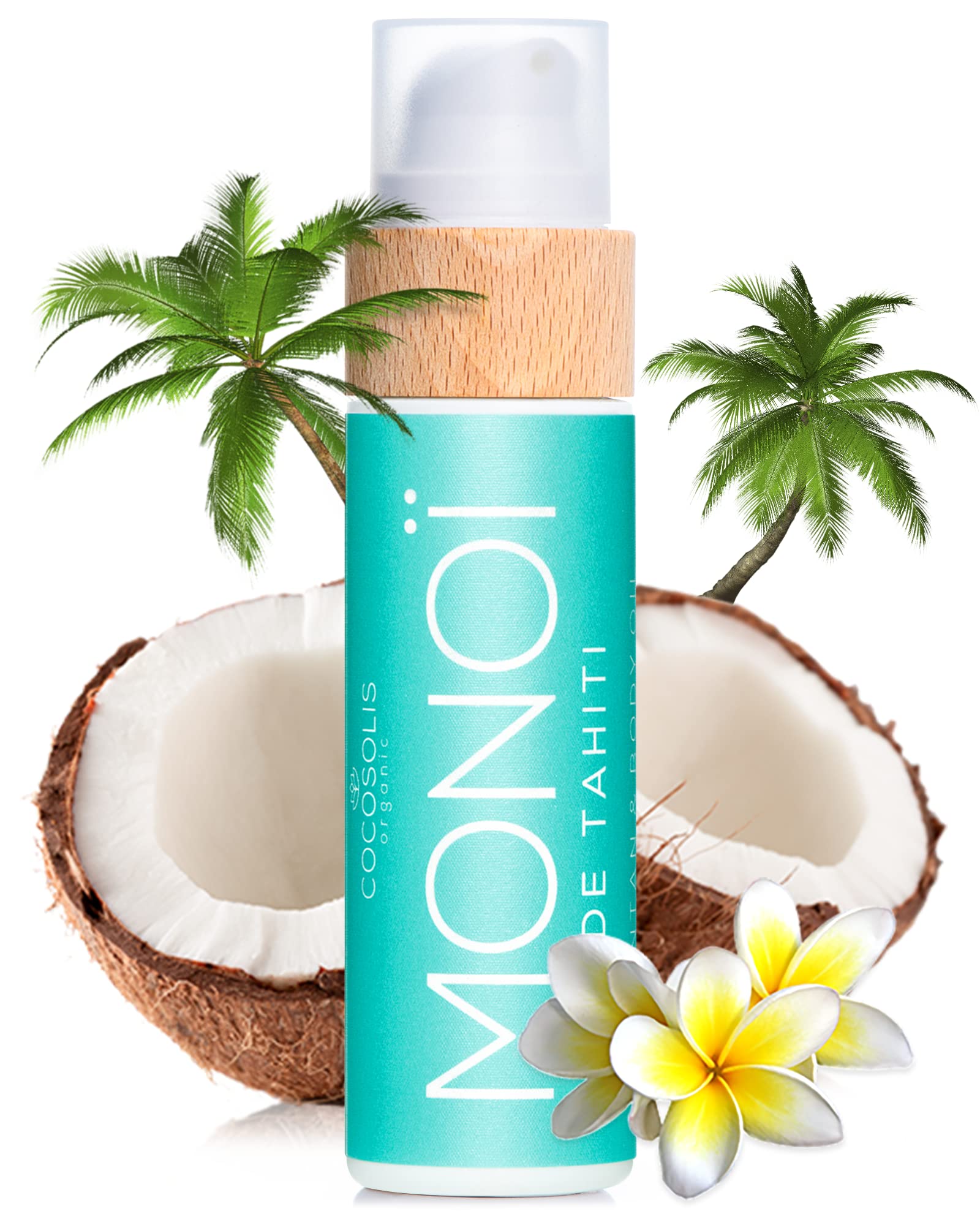 COCOSOLIS MONOI tanning bed lotion bottle ready for indoor tanning and hydration