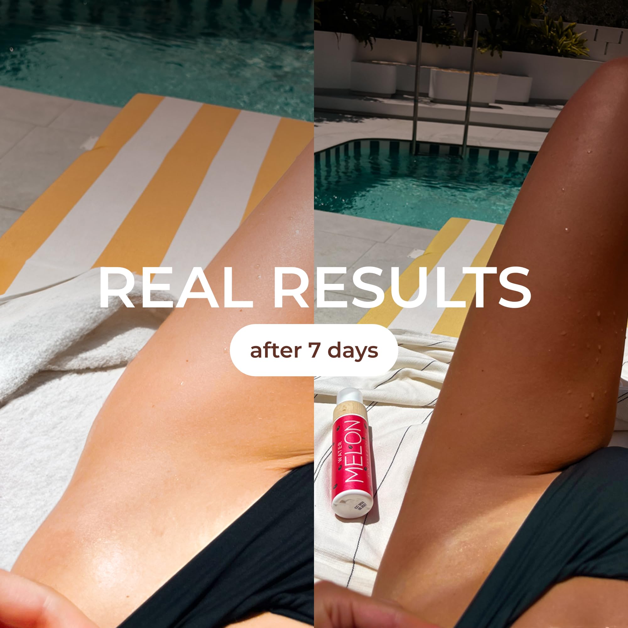 COCOSOLIS Watermelon tanning bed lotion application for indoor tanning.