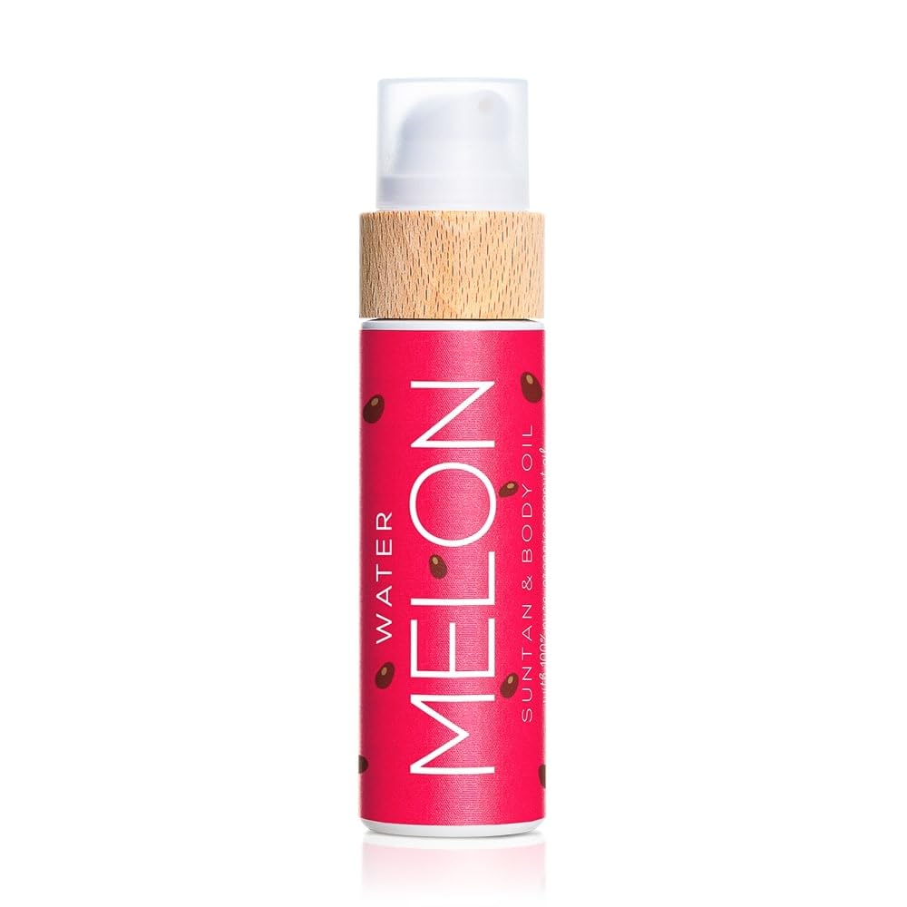 COCOSOLIS Watermelon tanning bottle pour enhances your sun care routine.