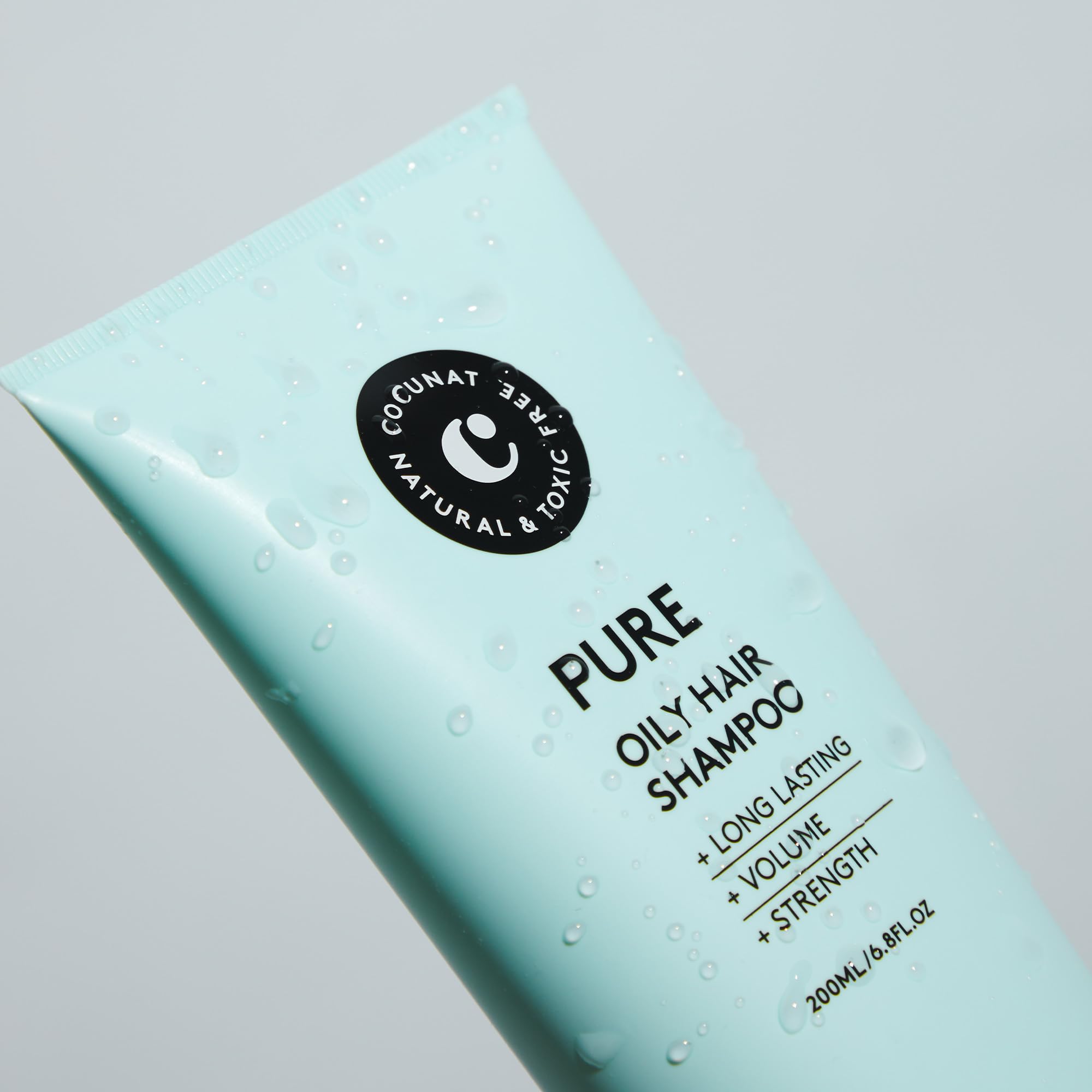 Foamy lather of COCUNAT Pure Shampoo cleanses the scalp and reduces oil