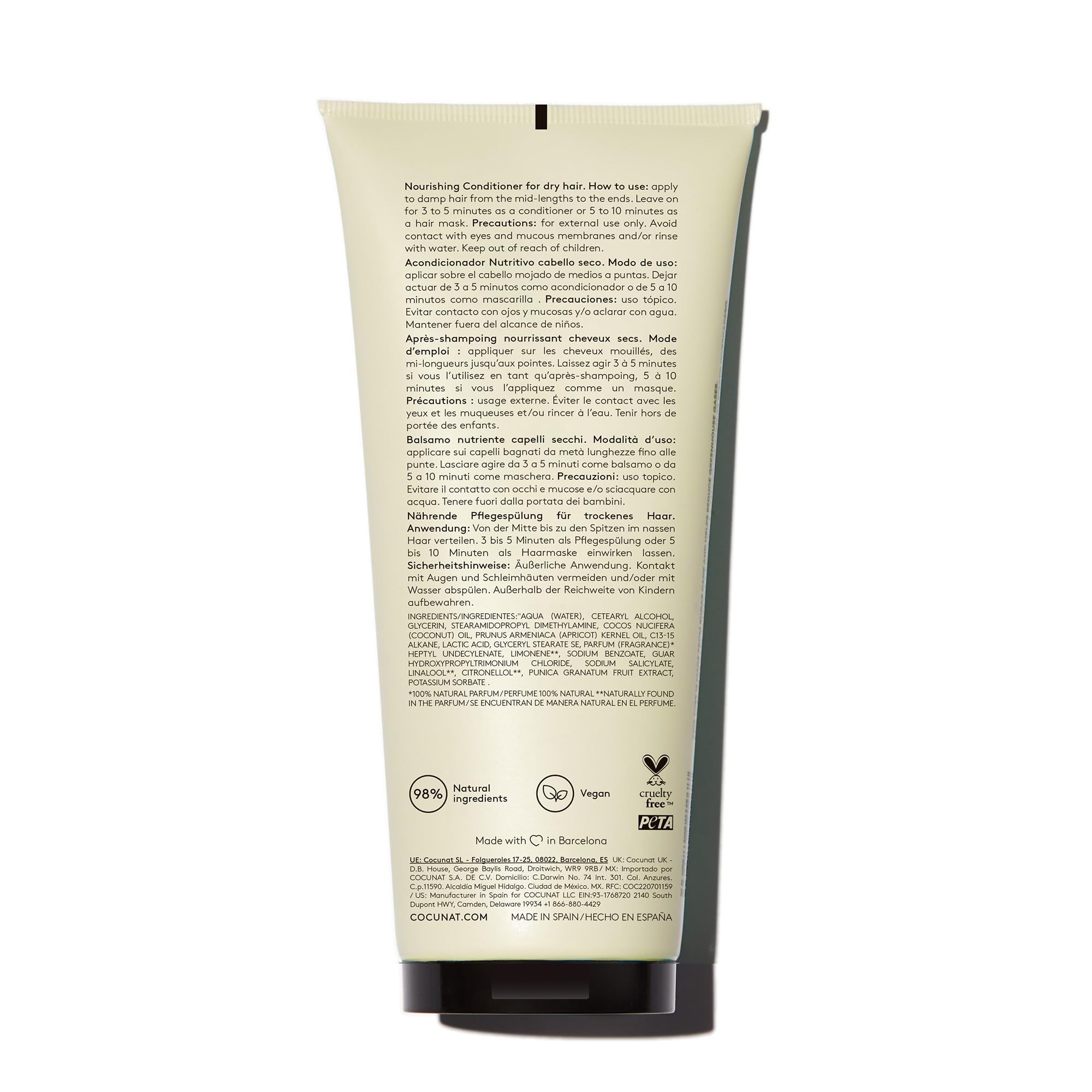 COCUNAT Rich Conditioner helps reduce frizz on damaged hair.