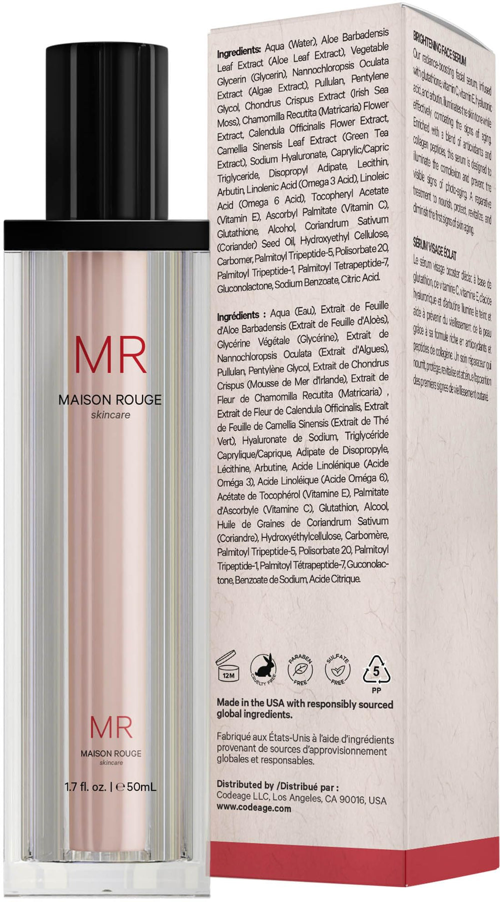 Codeage Maison Rouge serum pump enables easy, refillable application