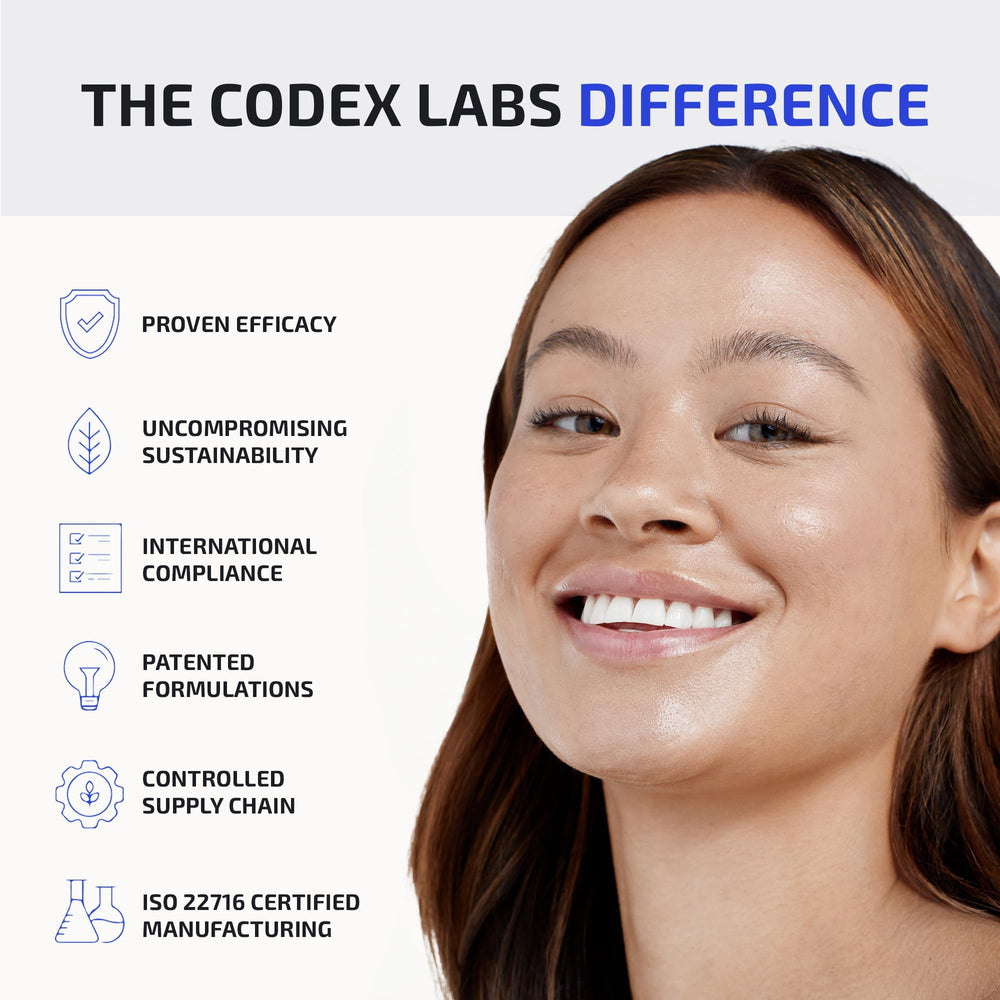 Codex Labs Bia exfoliating face wash creamy foam ready to rinse.