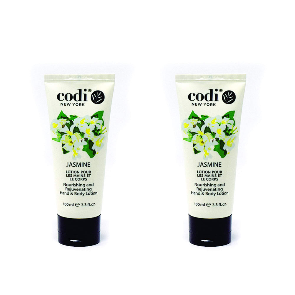 Codi Jasmine Lotion ingredients label highlights nourishing components.