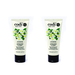 Codi Jasmine Lotion ingredients label highlights nourishing components.