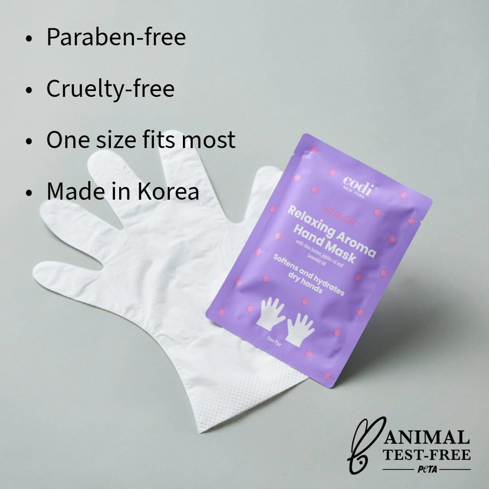 One-size-fit gloves by Codi New York hand mask fit most hands securely