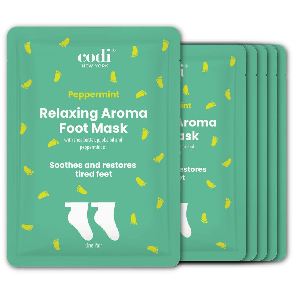 Codi New York Relaxing Aroma Foot Mask front view for at-home spa use