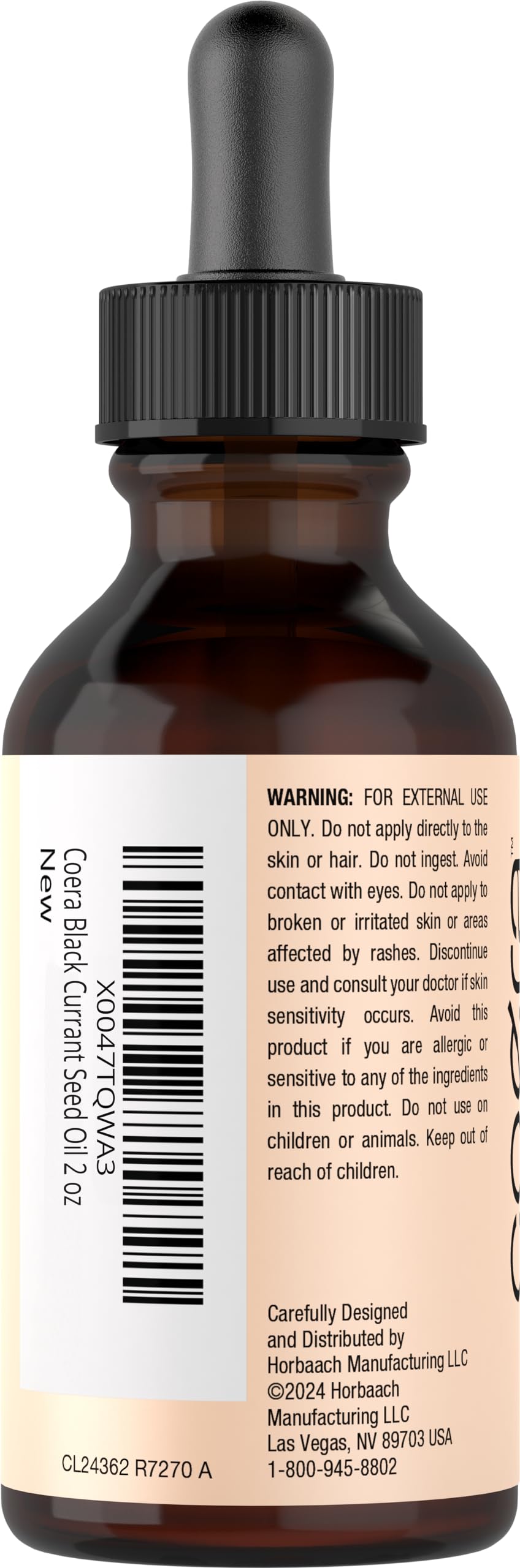 Close-up of Coera oil texture; lightweight, absorbent, and non-greasy.