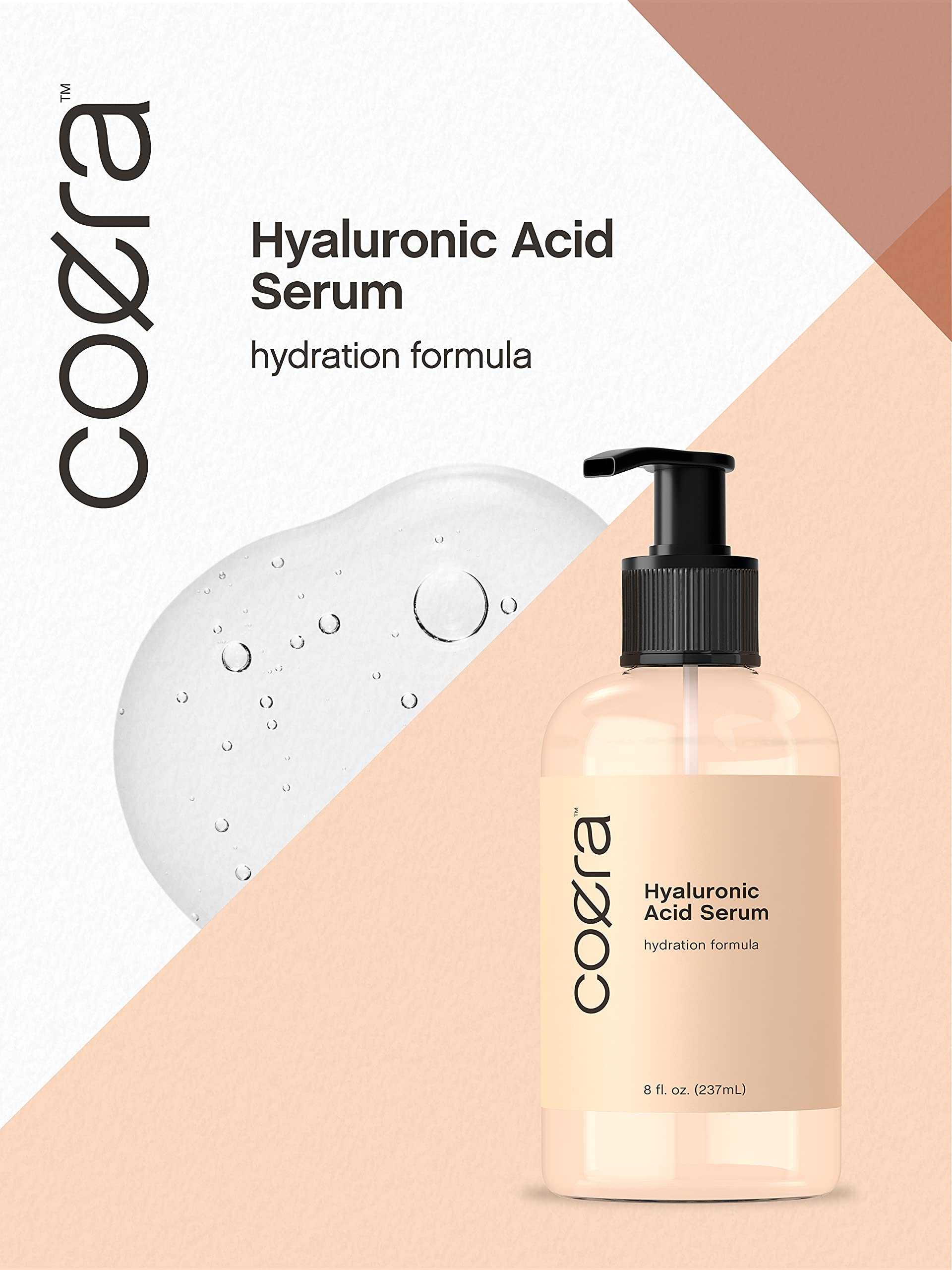 Coera serum on vanity setup suggests daily skincare routine