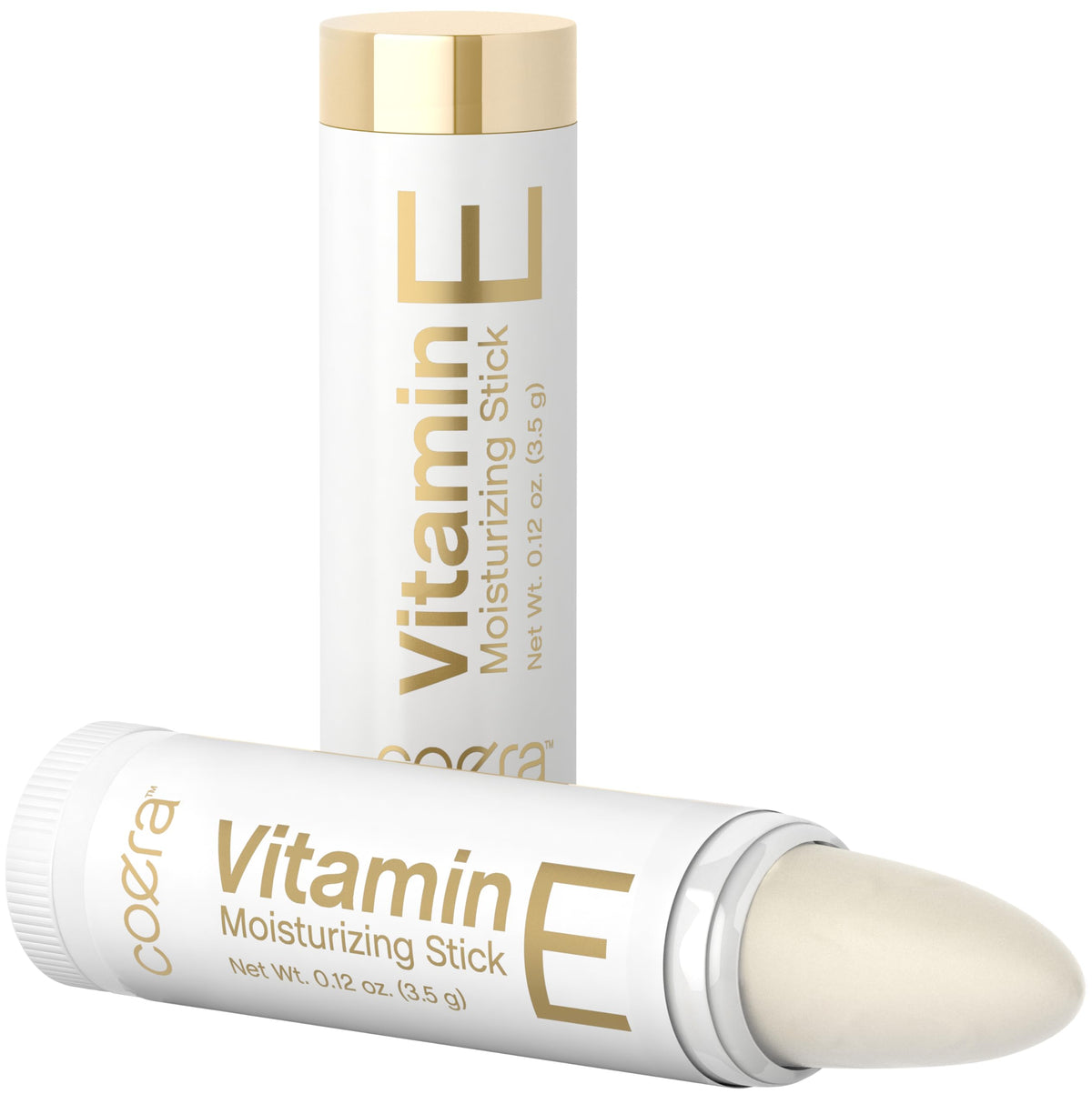 Coera Vitamin E lip stick pack open for on-the-go hydration