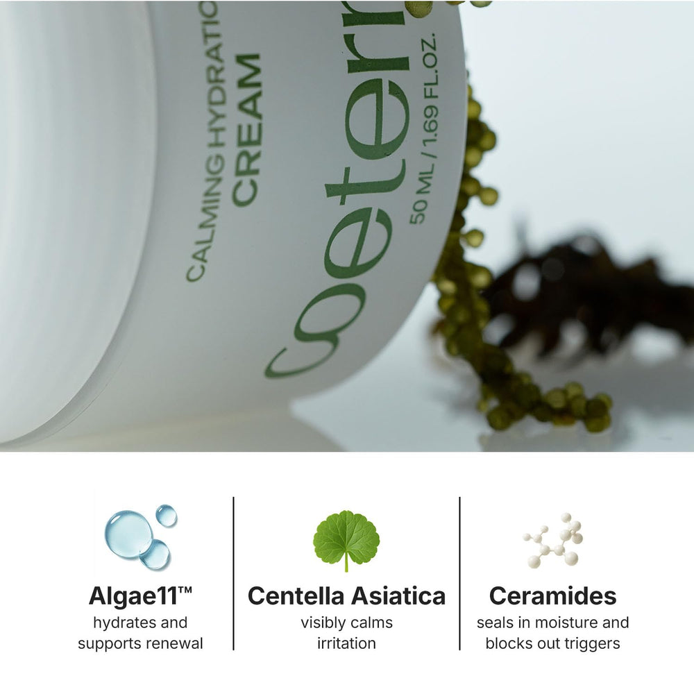 Coeternal Calming Hydration Cream panthenol moisture support close-up
