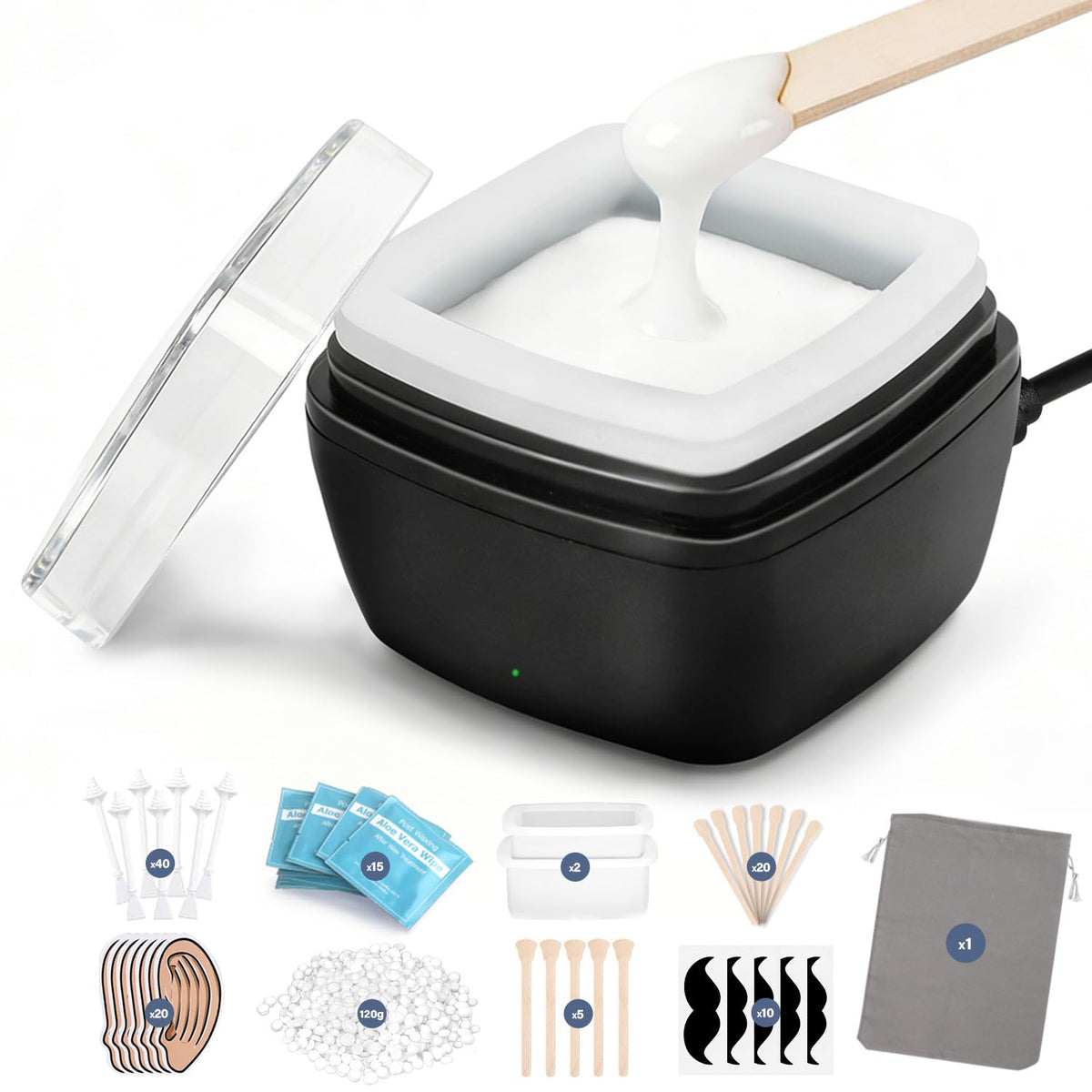 CoFashion Nose Wax Kit compact heater warming wax for quick grooming sessions
