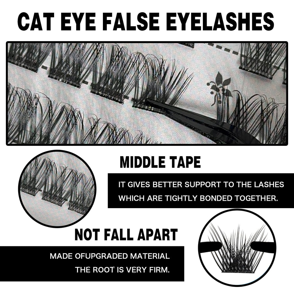 Lash clusters in 10-18mm lengths for customizable looks.