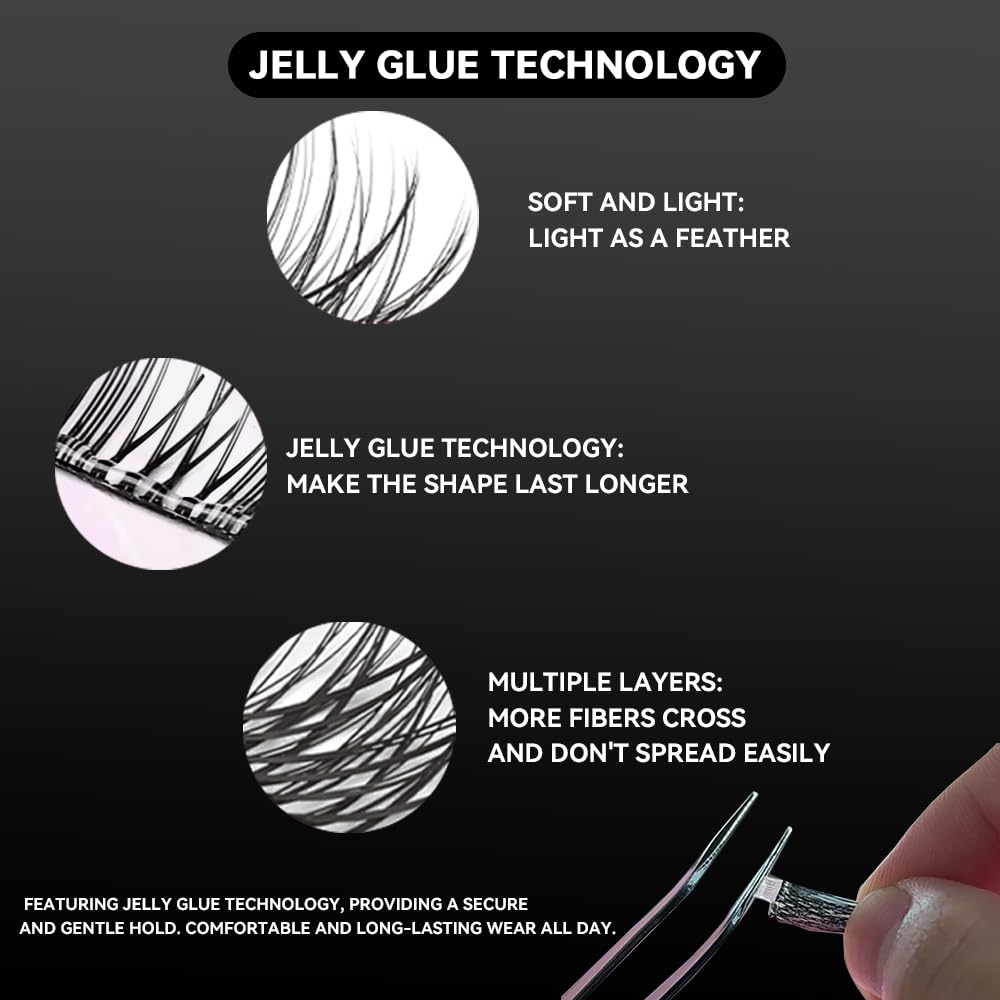 Close-up of Cofier C Curl fluffy lashes for natural volume.