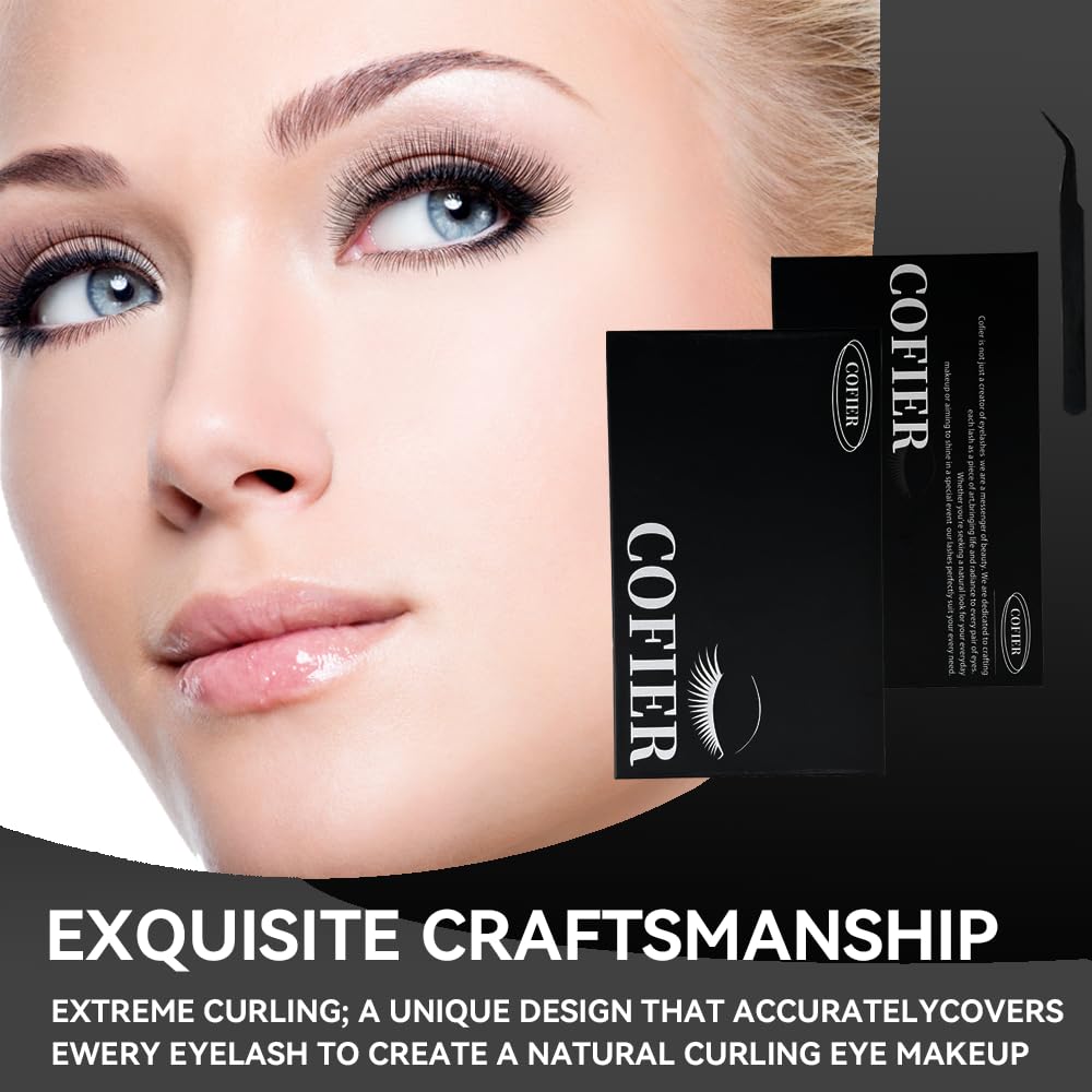 Cofier product packaging highlighting beginner-friendly lash solution.