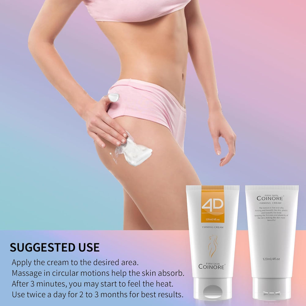 Packaging box of Coinore B Flat Belly Firming Cream showcasing premium skincare branding.