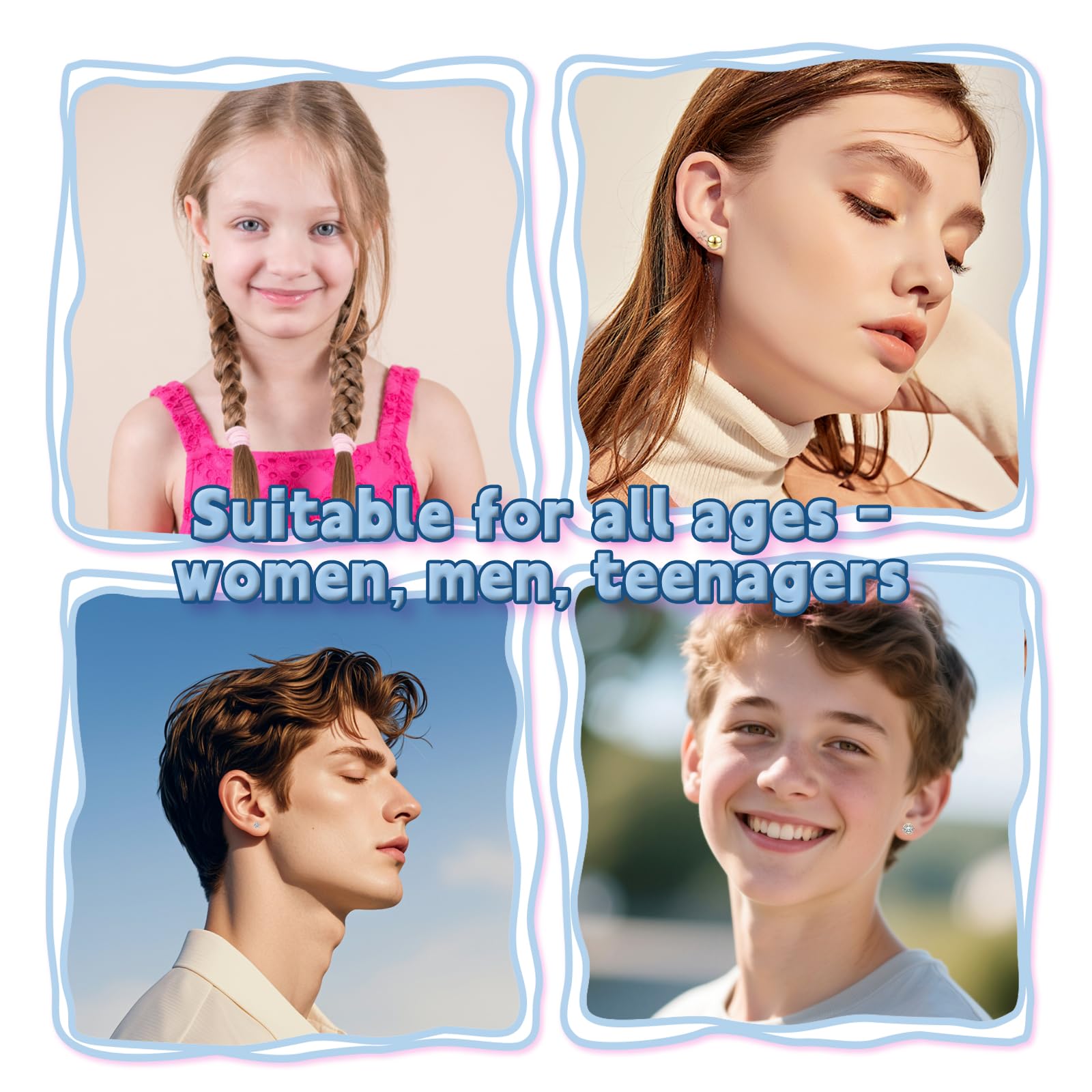 COLAYERIST accessories and pads set image illustrates full kit components for precise at-home piercing.