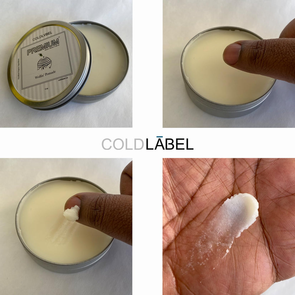 Eco-friendly packaging for Wolfin' Pomade with vegan formula