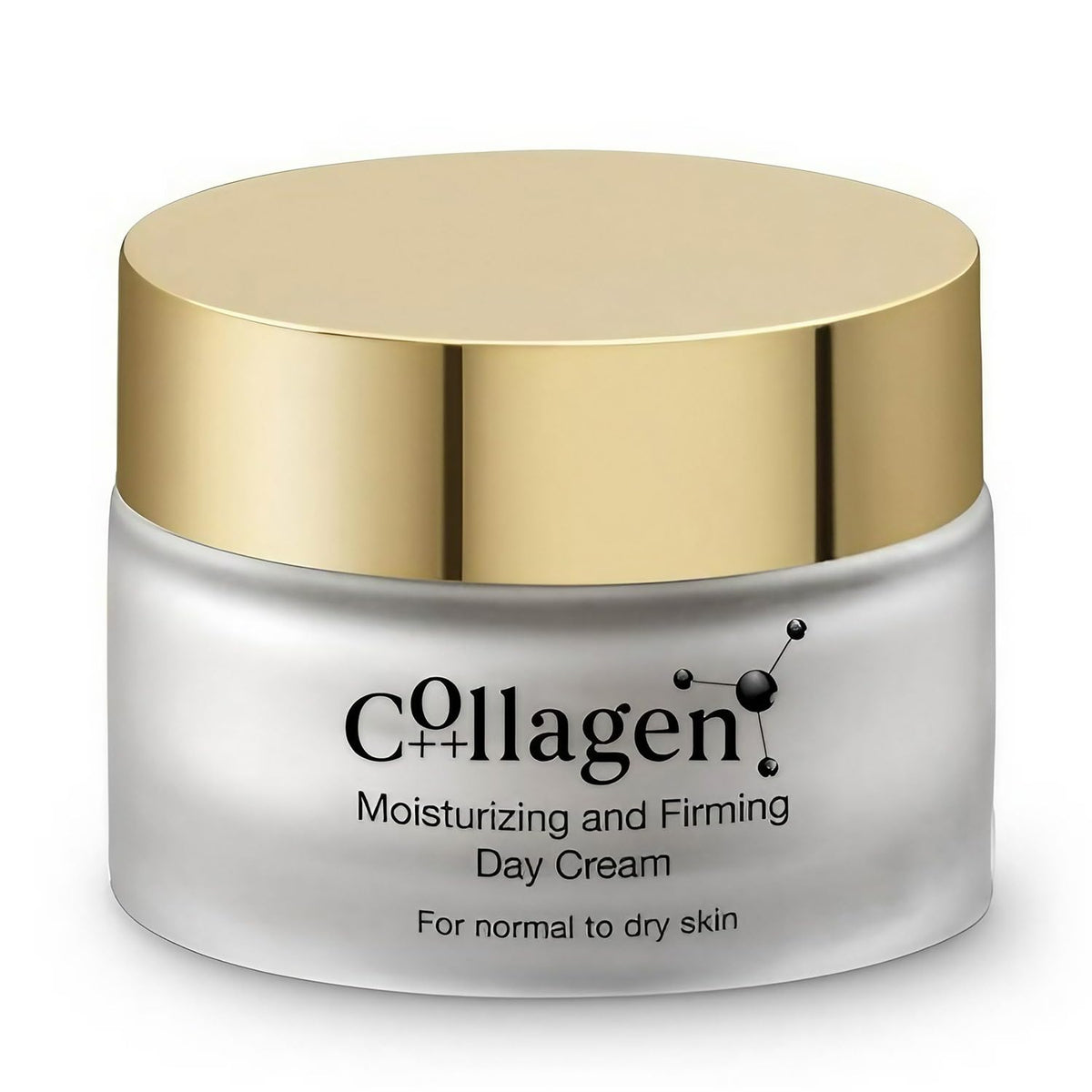 Collagen anti-aging day cream bottle showcasing premium hydration for firmer skin