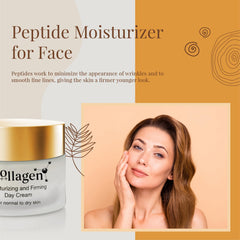 Collagen face cream texture closeup reveals a smooth, non-greasy finish for normal to dry skin