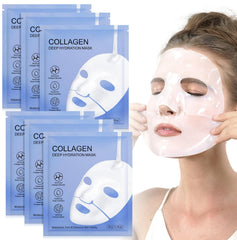 Collagen Face Mask application around mouth area for smoother skin