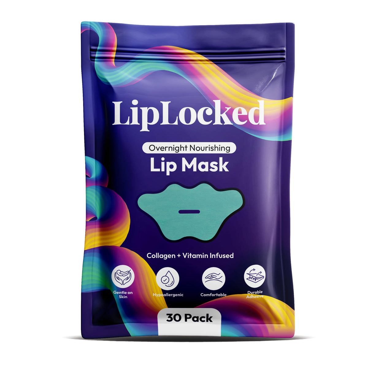 Collagen lip mask overnight-application highlights hydration for smoother lips.