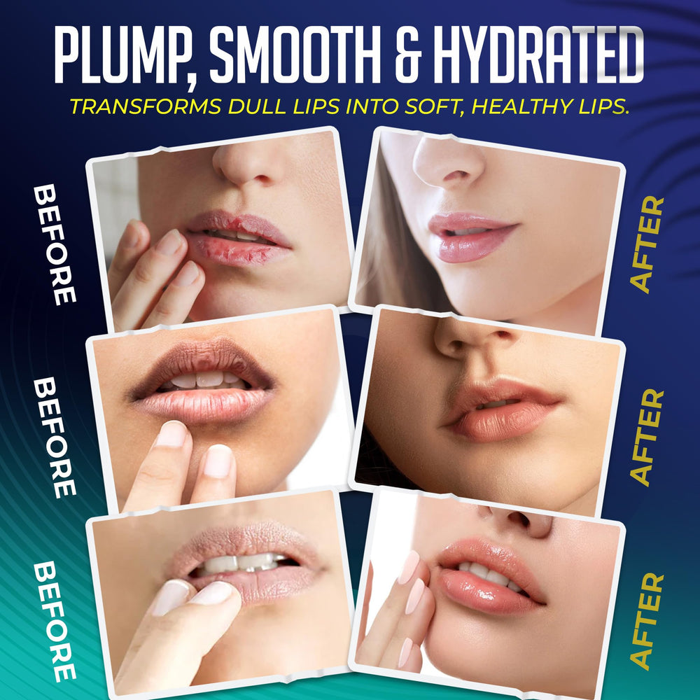 Collagen lip mask packaging close-up shows premium, clean beauty ingredients.