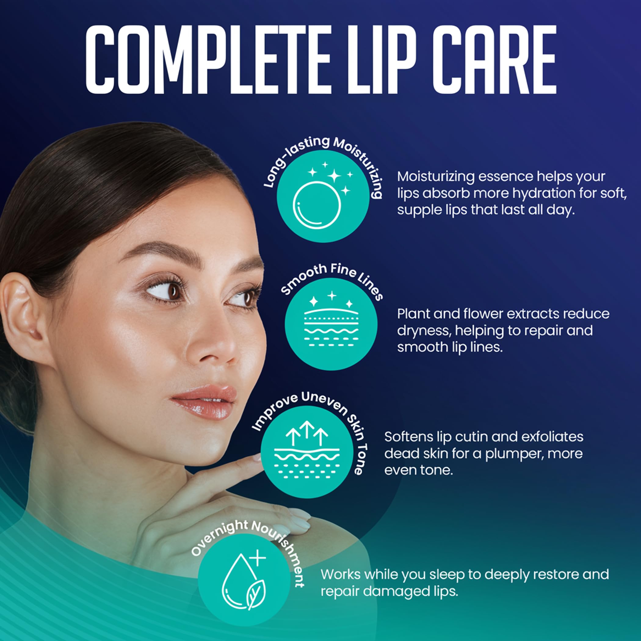 Collagen lip mask result: soft lips by morning with renewed texture.