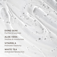 COLLEEN ROTHSCHILD Balancing Gel Cleanser Dong Quai balance action depicted.