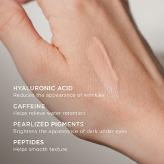 COLLEEN ROTHSCHILD Illuminating Eye Cream texture swatch reveals smooth coverage and glow