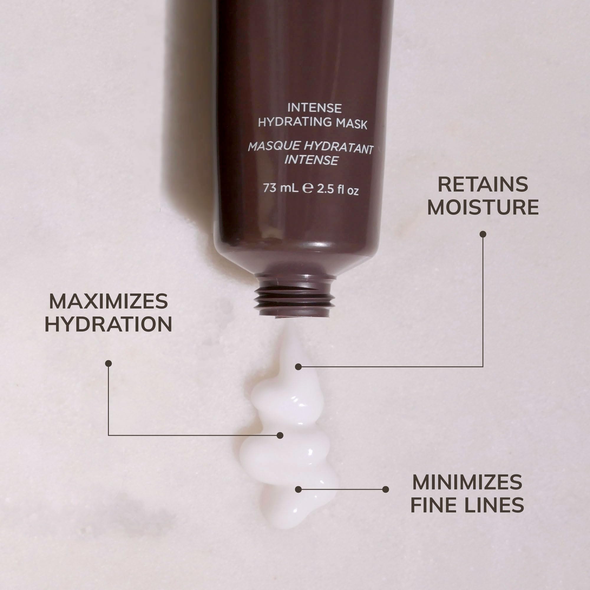 Colleen Rothschild Intense Hydrating Mask application shows smooth, evenly spread moisture.