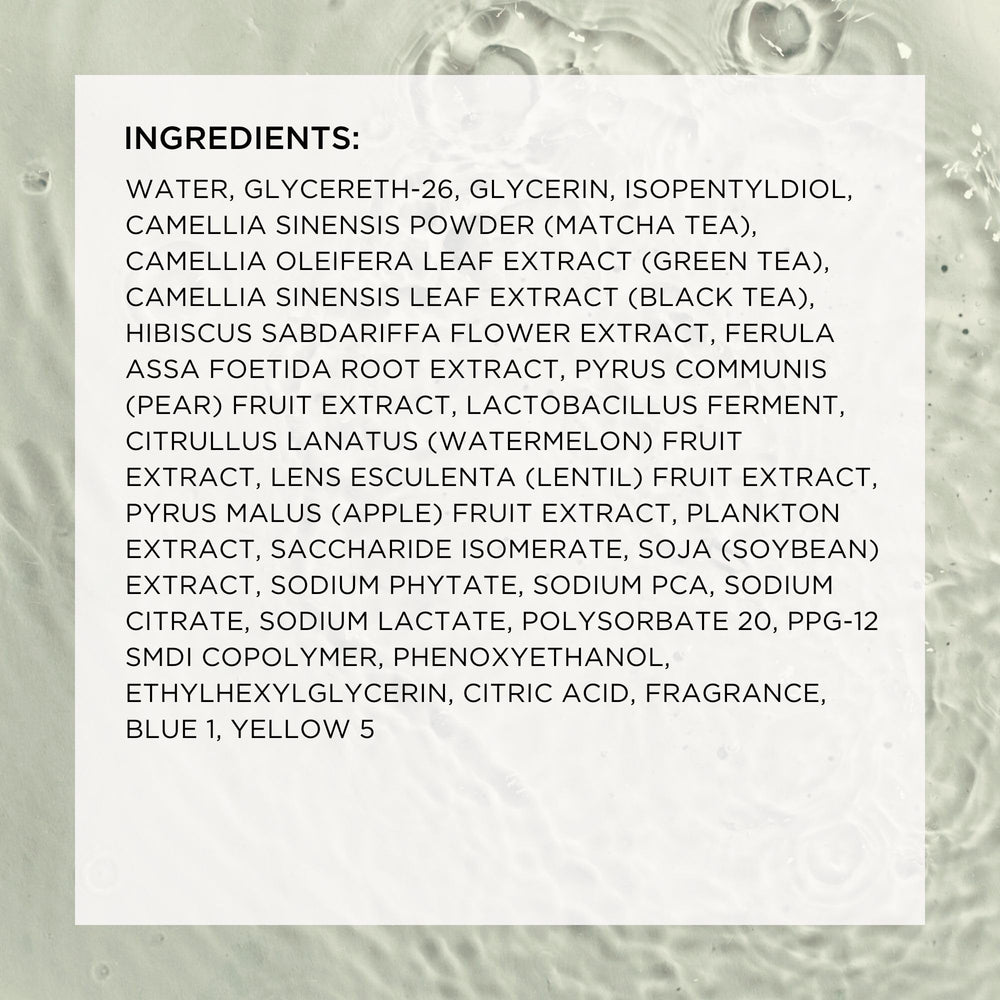 COLLEEN ROTHSCHILD Matcha Tea Treatment Toner application scene showing minimized pores
