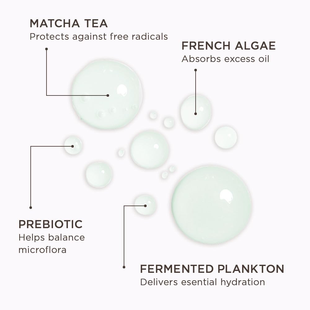 COLLEEN ROTHSCHILD Matcha Tea Treatment Toner pump dispense shows convenient application and shine control