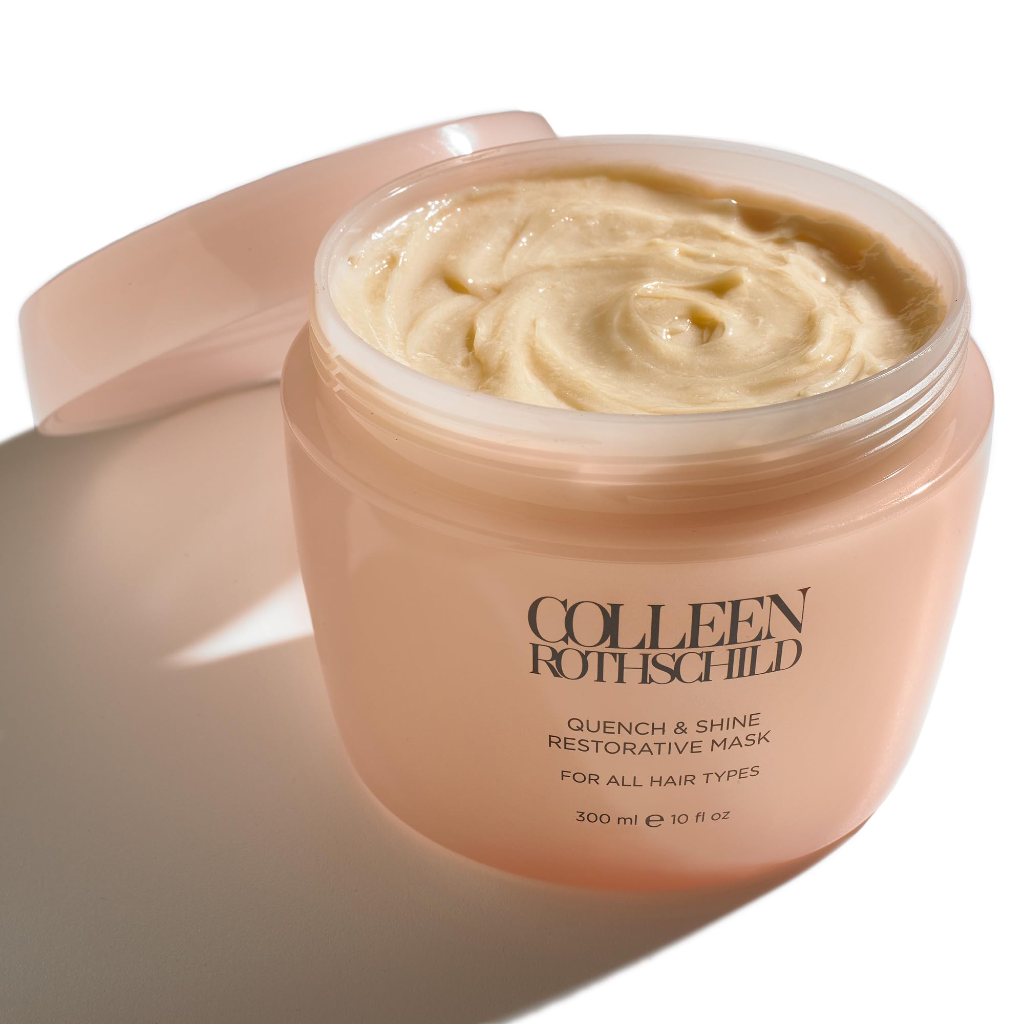 Colleen Rothschild Quench & Shine Mask jar front for deep conditioning and shine.