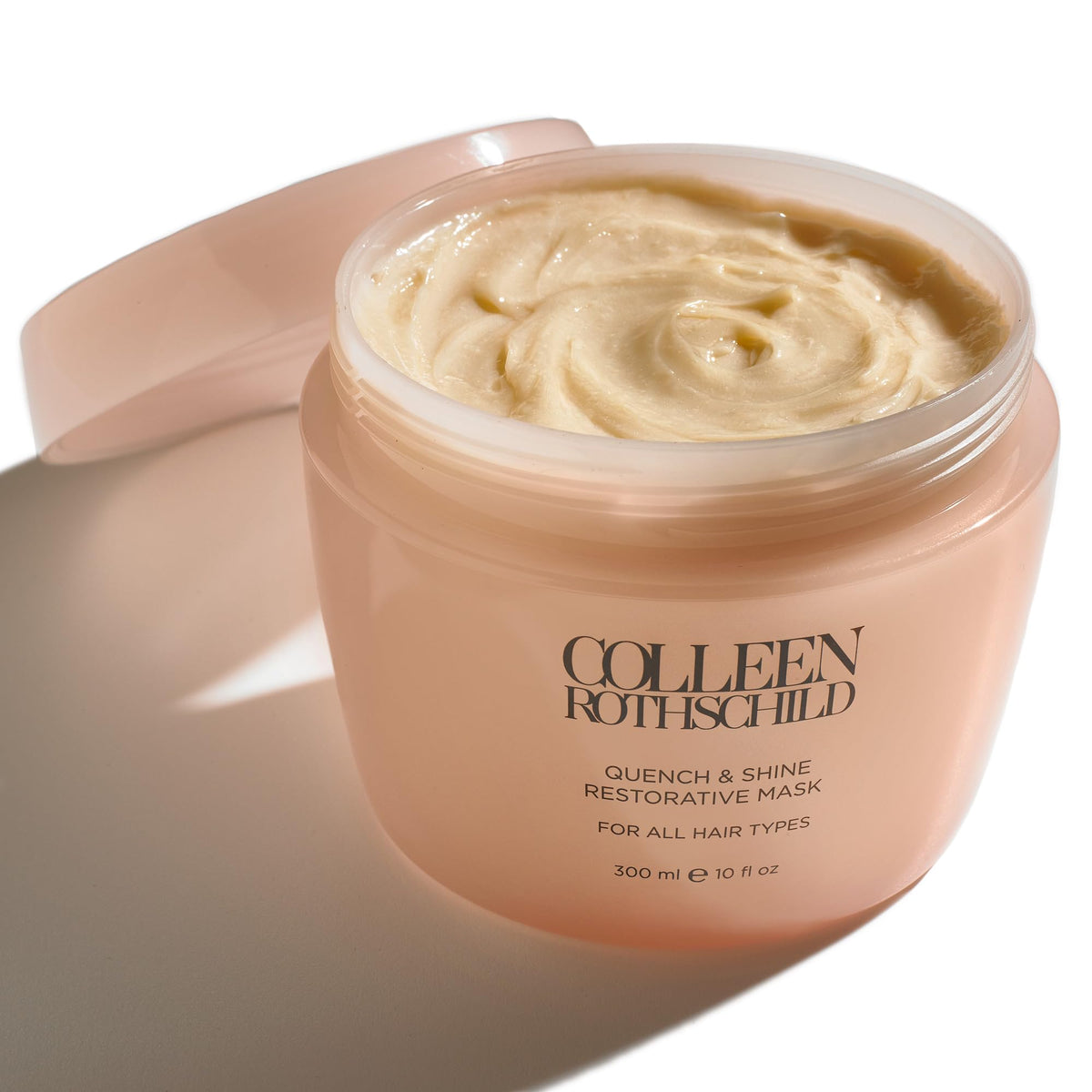 Colleen Rothschild Quench & Shine Mask jar front for deep conditioning and shine.